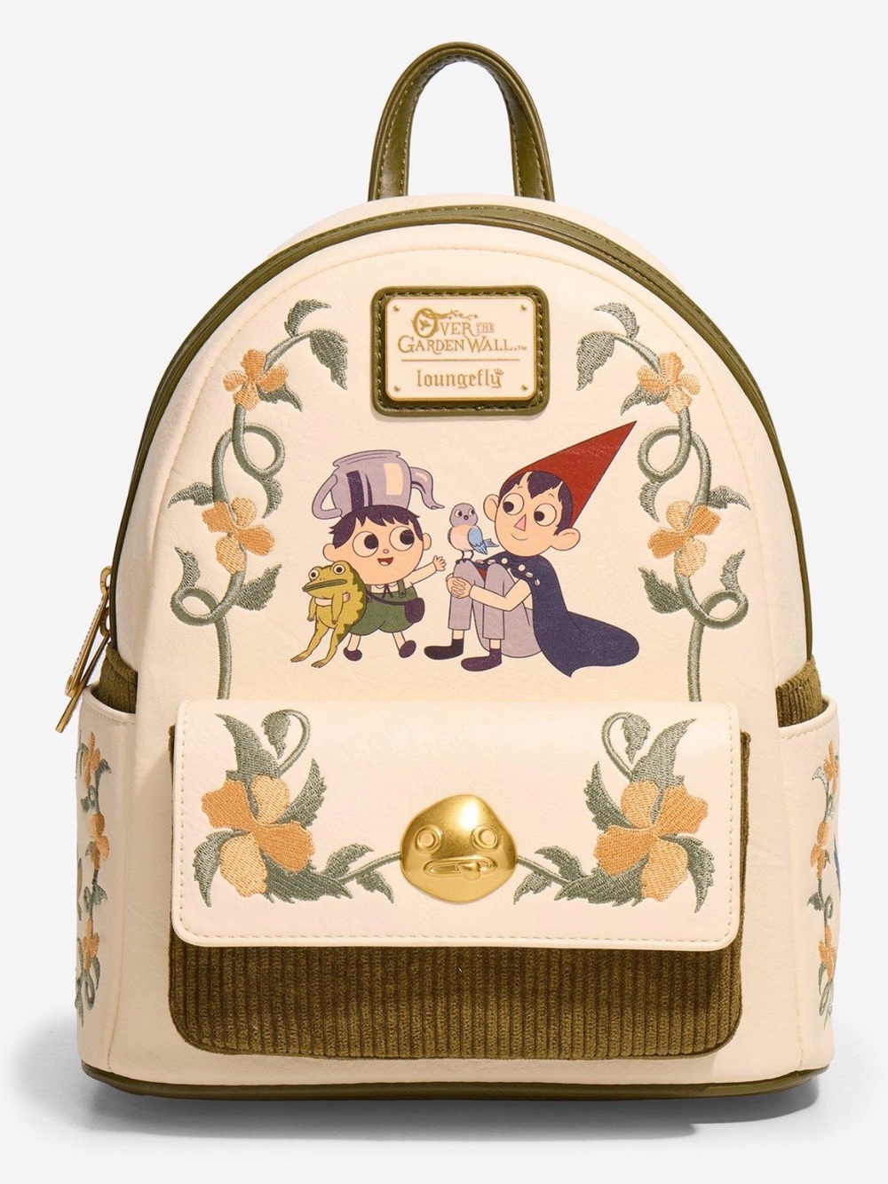 New Loungefly Over The Garden Wall Group Floral Mini Backpack